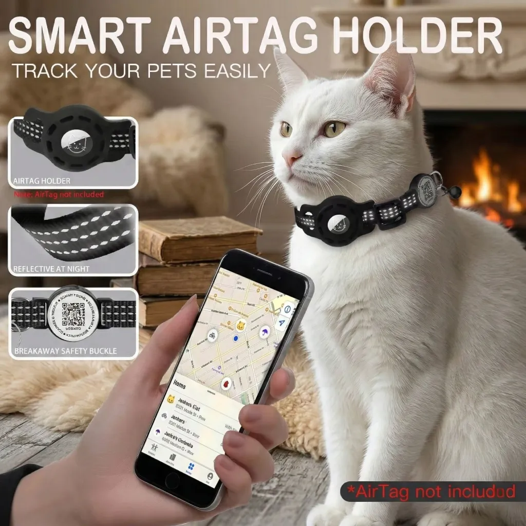 SafeTrack™ 2-in-1 Reflective Smart Cat Collar (3).webp