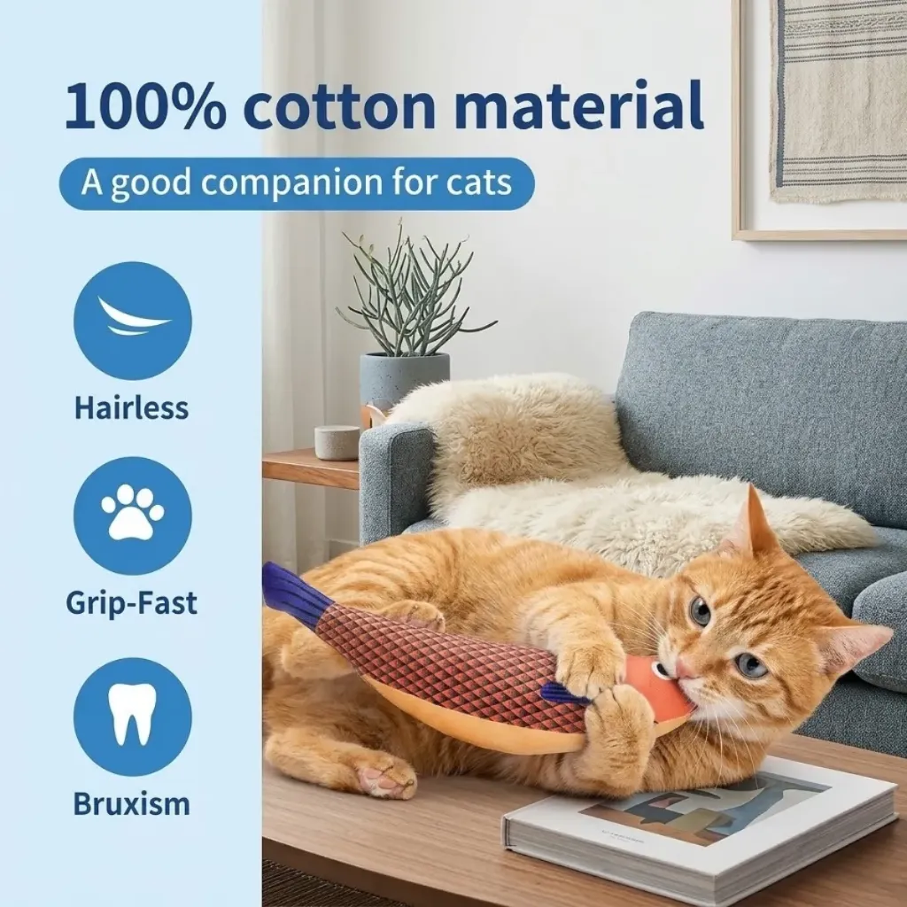 FelineFish™ Interactive Catnip Crinkle Toy