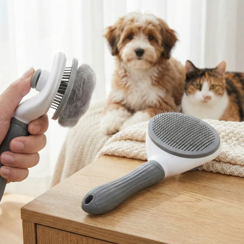 The EverClean™ One-Click Pro Grooming Brush